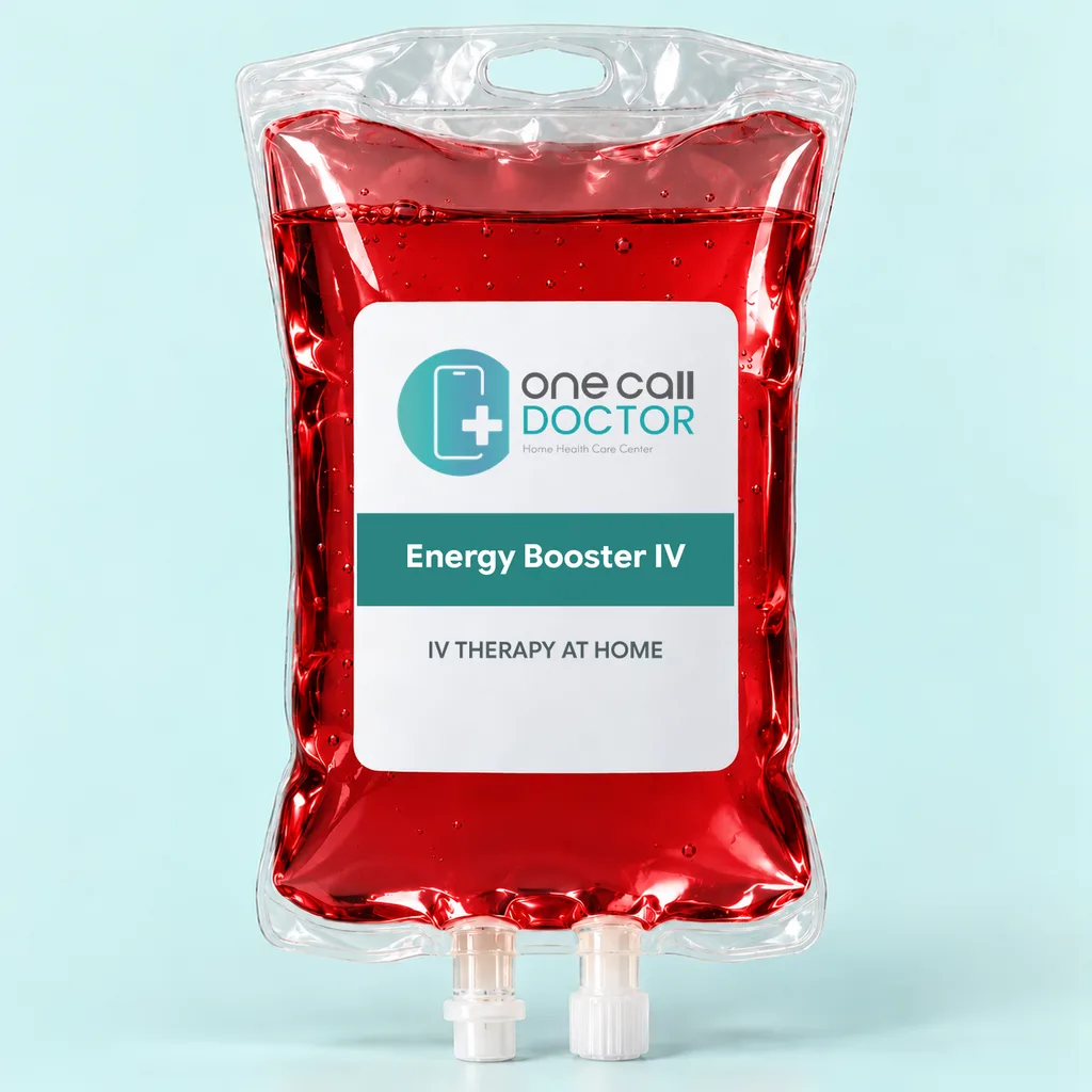 One Call Doctor Energy Booster bag for IV therapy at home