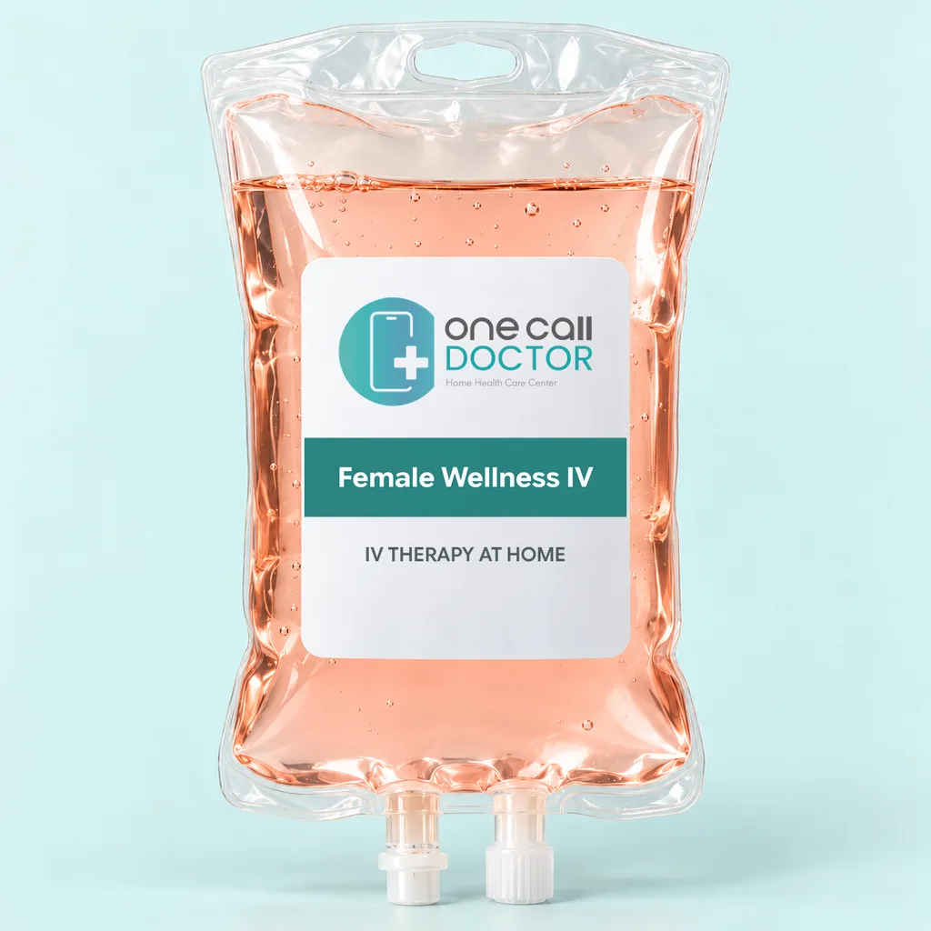 One Call Doctor Female Wellness IV (PCOS/PCOD) bag for IV therapy at home